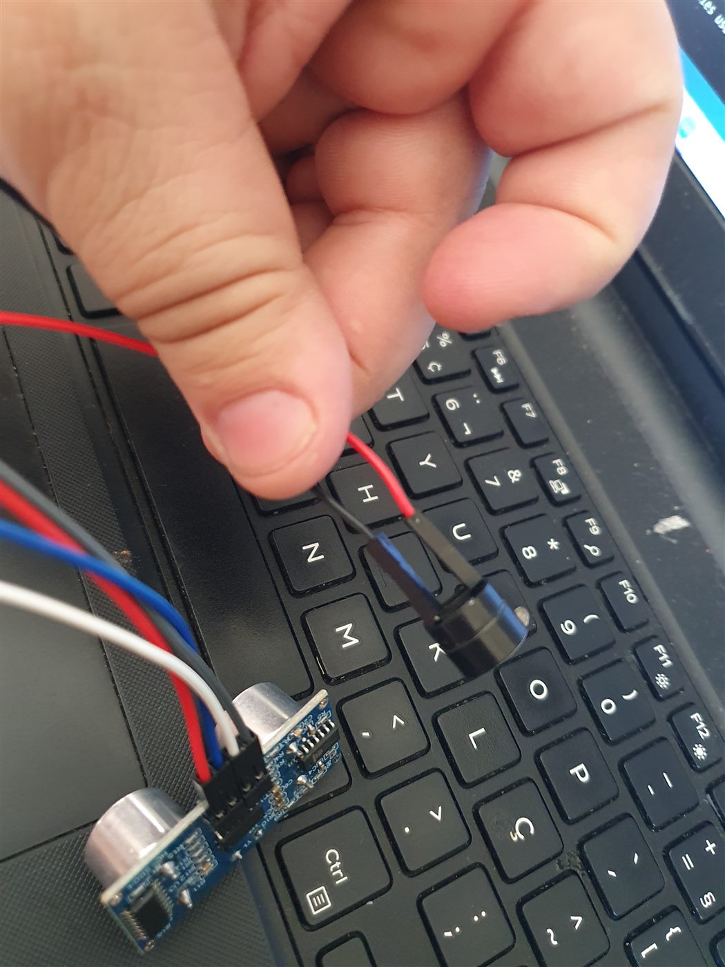 Detalhe dos pinos digitais